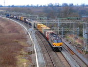British electric container freight train