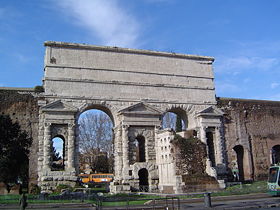 The Porta Maggiore in Rome