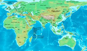 Eastern Hemisphere at the end of the 1st century BC.