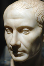 Bust of Julius Caesar, whose rise to power and assassination set the stage for Augustus to establish himself as the first Princeps.