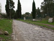 The Appian Way (Via Appia), a road connecting the city of Rome to the southern parts of Italy, remains usable even today.