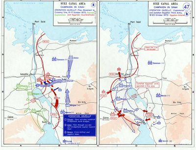 The 1973 War in the Sinai, October 15–24.