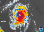 Georges as a Category 3 hurricane