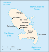 Map of Martinique