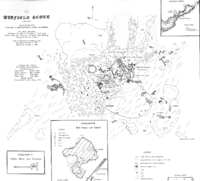 Scatter map of the wreckage site