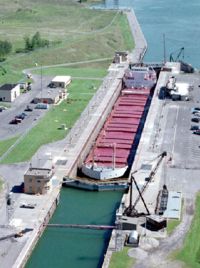 The Eisenhower Locks in Massena, NY.