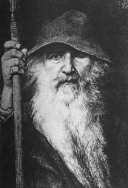 An 1886 depiction of Odin by Georg von Rosen.