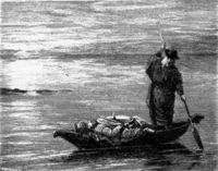 An 1893 depiction of Odin taking the dead Sinfjötli to Valhalla by Fredrik Sander.