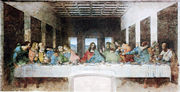 The Last Supper in Milan (1498), by Leonardo da Vinci