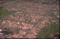 An entire Miami neighborhood is leveled.