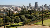 The central area of Pretoria viewed from the Union Buildings.