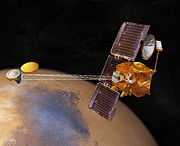 Artists concept of the 2001 Mars Odyssey Spacecraft