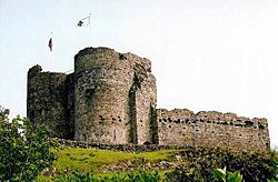 Criccieth Castle is one of a number built by Llywelyn.