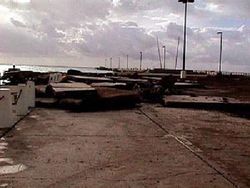 Damage to the Frederiksted Pier in St. Croix