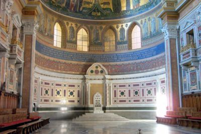 The cathedra of bishops, such as the chair of the Pope, represent their magisterium (teaching authority)