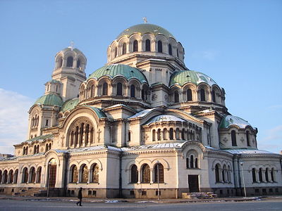 The government of a bishop is typically symbolised by a cathedral church, such as the Orthodox Patriarch of Bulgaria's seat in Sofia