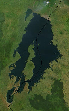 Lake Kivu - Satellite image of Lake Kivu courtesy of NASA.