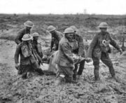Stretcher bearers, Passchendale, August 1917