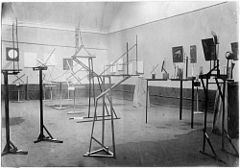 Photograph of the first Constructivist Exhibition, 1921