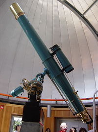 Eight Inch refracting telescope.