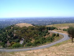 Hayward Drive winding up into Mount Osmond over Adelaide.