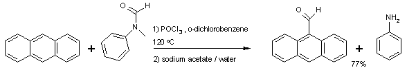 Vilsmeier-Haack formylation of anthracene