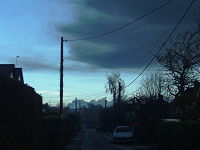 Smoke from blasts, six hours after and twenty five miles away in Buckinghamshire.