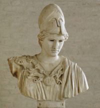 Bust of Athena in the Munich Glyptothek
