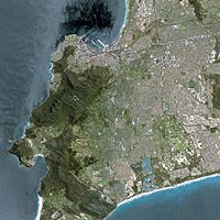 Cape Town seen from Spot satellite
