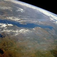 Lake Tanganyika from space, June 1985