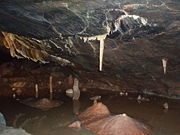 Stalagmites and Stalactites in Gough's Cave