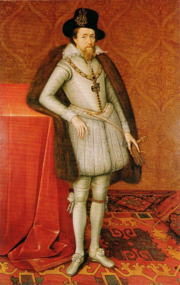 Portrait of  King James by John de Critz, circa 1606