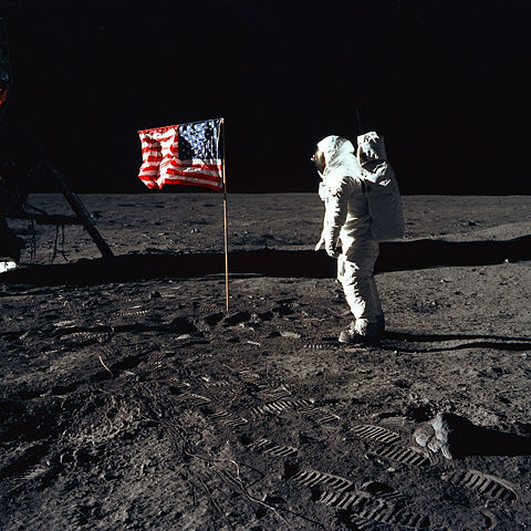 Image:Buzz salutes the U.S. Flag.jpg