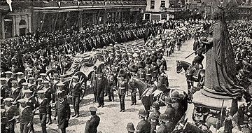 The funeral procession of King Edward VII. London, 1910