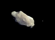 243 Ida and its moon Dactyl, the first satellite of an asteroid to be discovered.