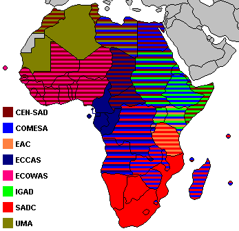 African Economic Community map