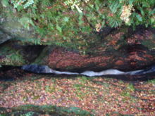 The Black Rock Gorge, on the Allt Graad, viewed from the top.