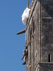 Parachuting memorial in Sainte-Mère-Église