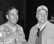 In Baghdad with General David Petraeus, November 2007