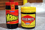 Vegemite and Marmite, products made from yeast extract