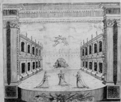 The stage in 1674