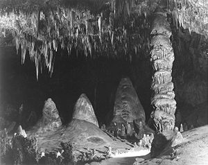 Rock of Ages in the Big Room, photo by Ansel Adams, c.1941