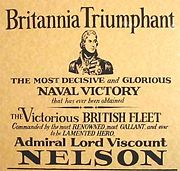Detail from an 1805 poster commemorating the Battle of Trafalgar.