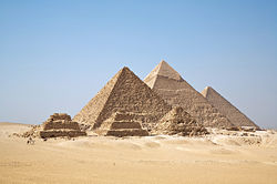 The pyramids are among the most recognizable symbols of the civilization of ancient Egypt.