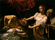 Judith Beheading Holofernes 1598-1599. Galleria Nazionale d'Arte Antica, Rome.