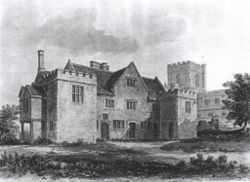 Edington Priory in 1826.
