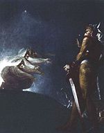 Macbeth and the witches by Henry Fuseli (Johann Heinrich Füssli) (1741-1825)