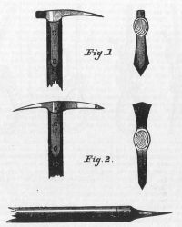 Climbing axes from circa 1872