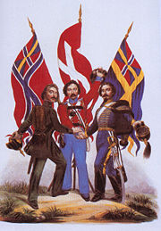 Poster of the 19th century Scandinavist movement