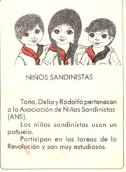 Niños de la revolución Sandinista, Nicaragua Sandinista's revolution children.